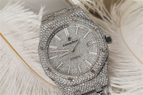 fully iced out audemars piguet replica|More.